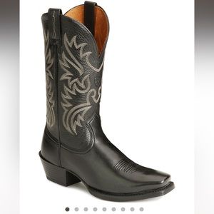 Ariat Black Leather Boots, size 13 D - Worn Once